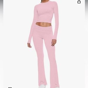 Another Chill New in bag. Women’s Light Pink Two Piece  Lounge‎ Pant Ser. Size L